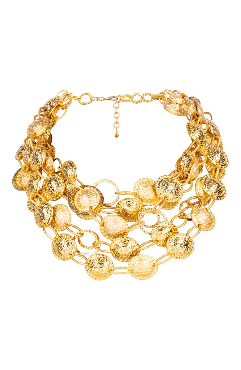 Lunaversoul Iberia Necklace, Main, color, Gold