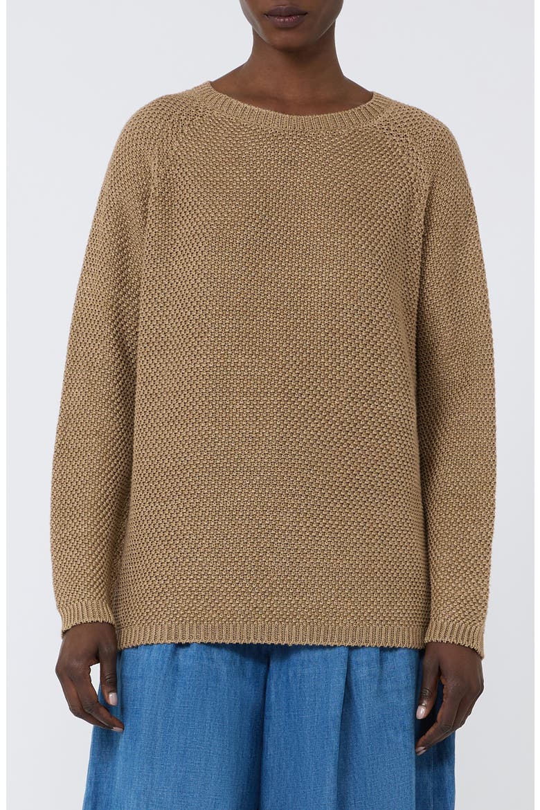 Oro Linen Sweater, Main, color, DESERT