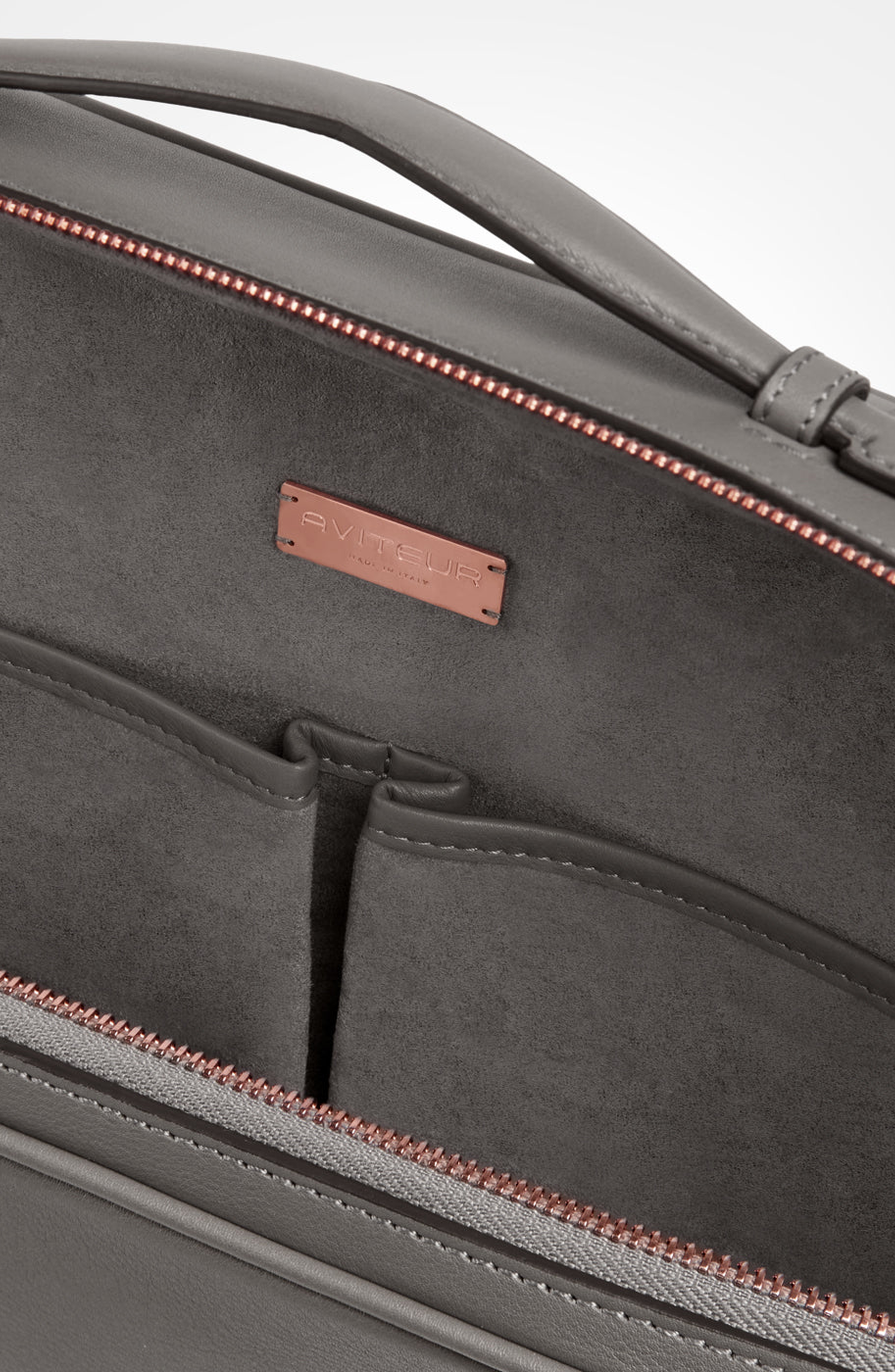 Cristallo Soft Laptop Briefcase, Alternate, color, Elephant Grey