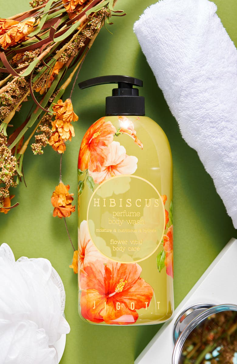 JIGOTT Hibiscus Perfume Body Wash, Alternate, color, 