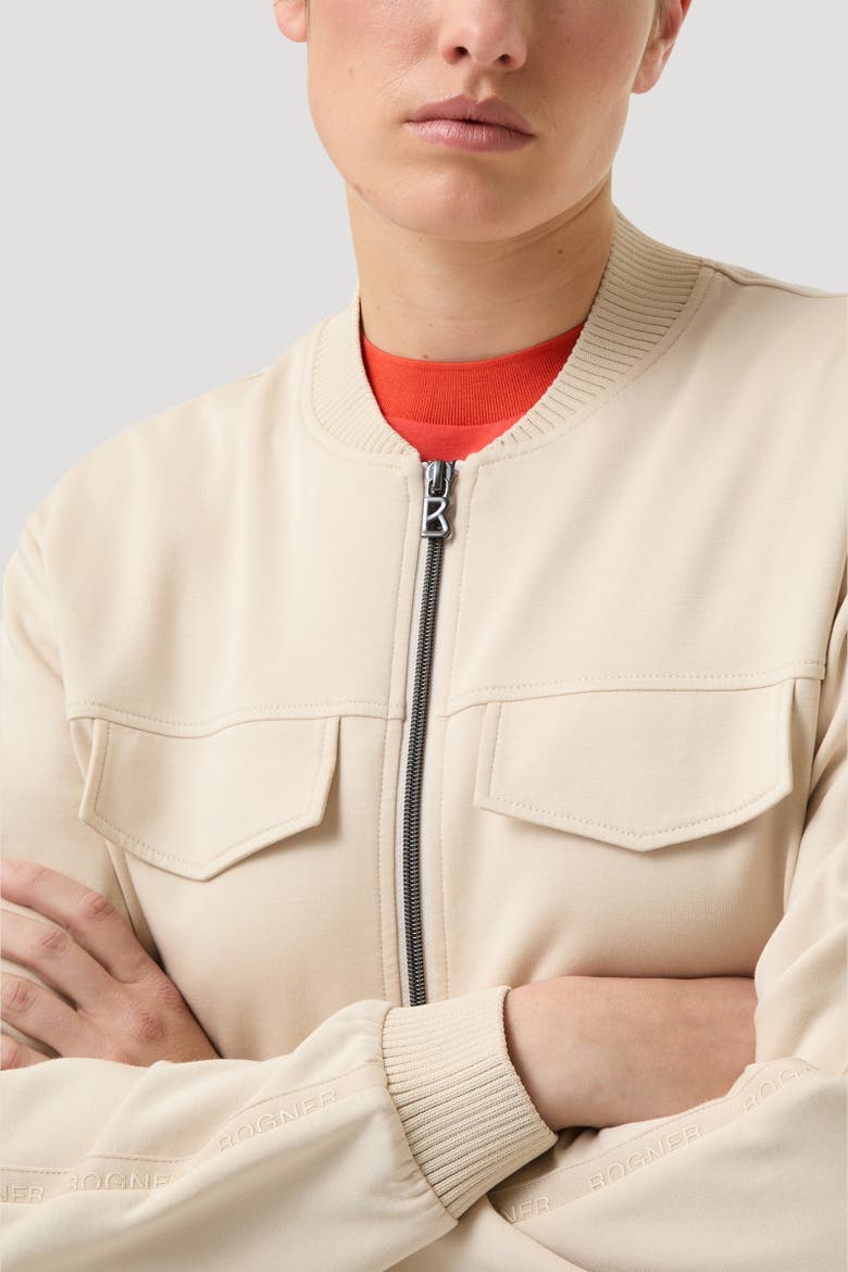 Nika Jersey Jacket, Alternate, color, Sand