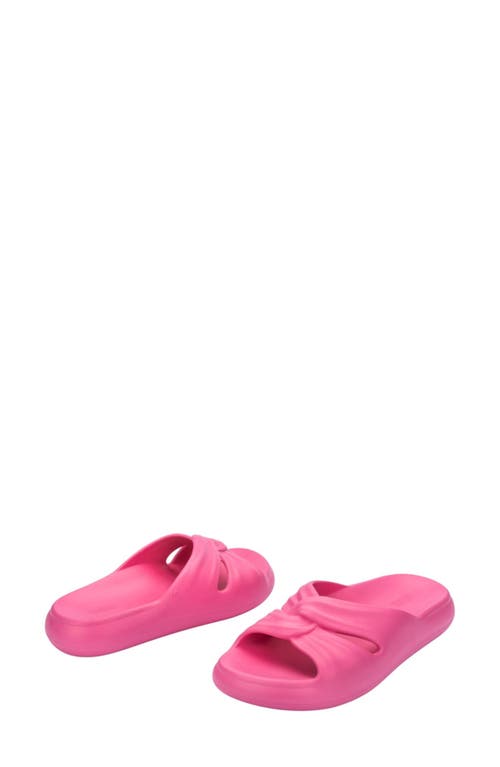Melissa Free Water Resistant Slide Sandal In Pink/orange