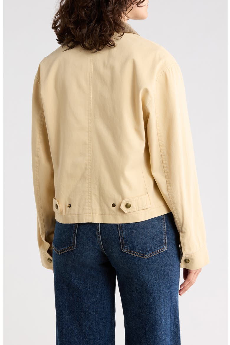 Crop Workwear Jacket, Alternate, color, BUTTER