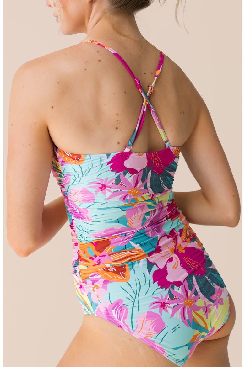 Ruched One Piece, Alternate, color, Freedive