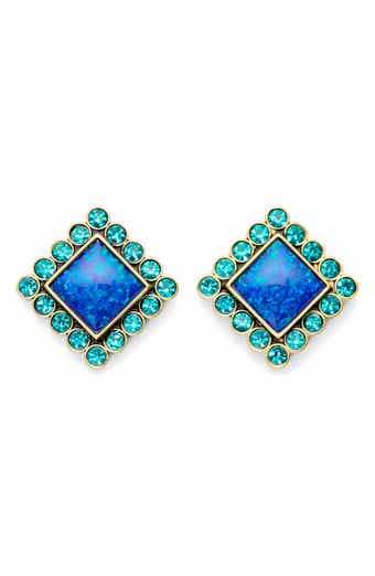 Kurt Geiger London Crystal Square Stud Earrings