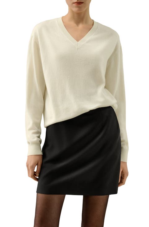 Women's V-Neck Baby Cashmere Sweater