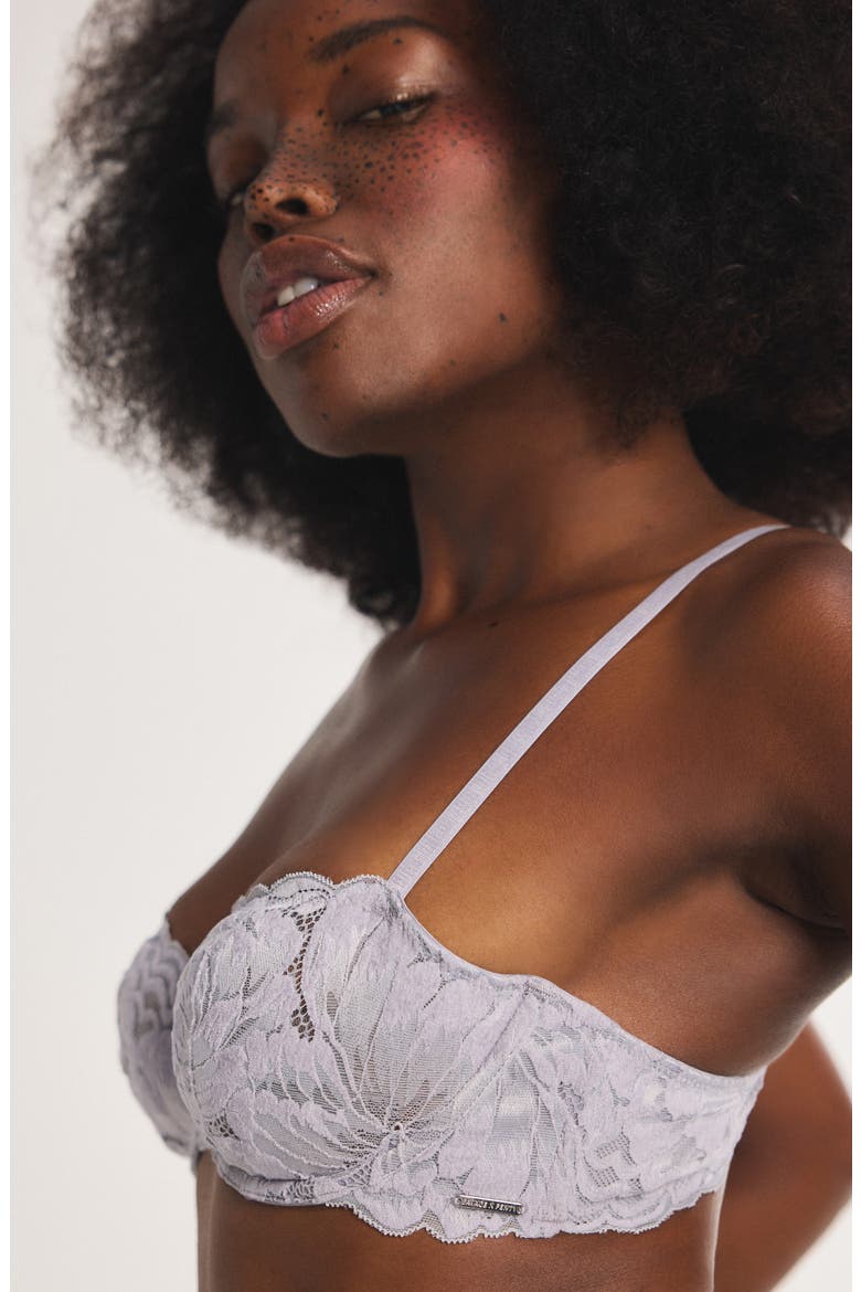 Plush Rush Unlined Underwire Balconette Bra, Alternate, color, DUSTY PURPLE LILY