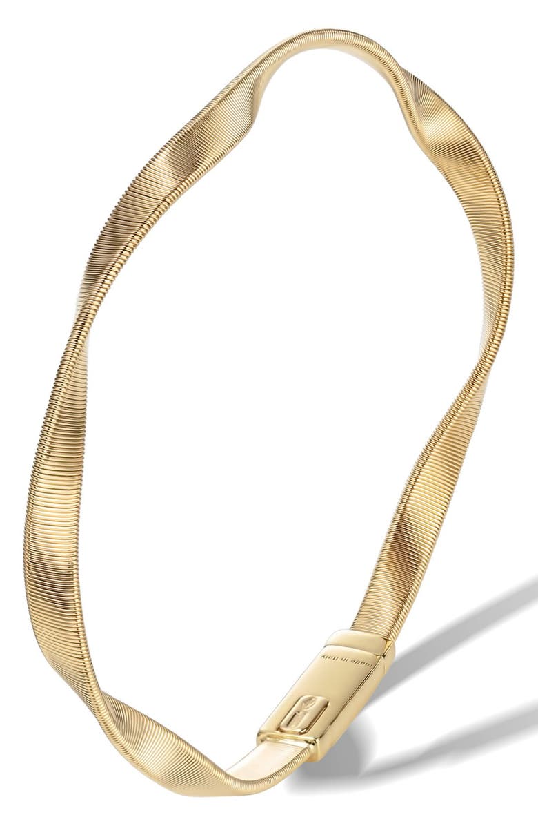 Marco Bicego Marrakech 18K Yellow Gold Twisted Supreme Bracelet, Main, color, 