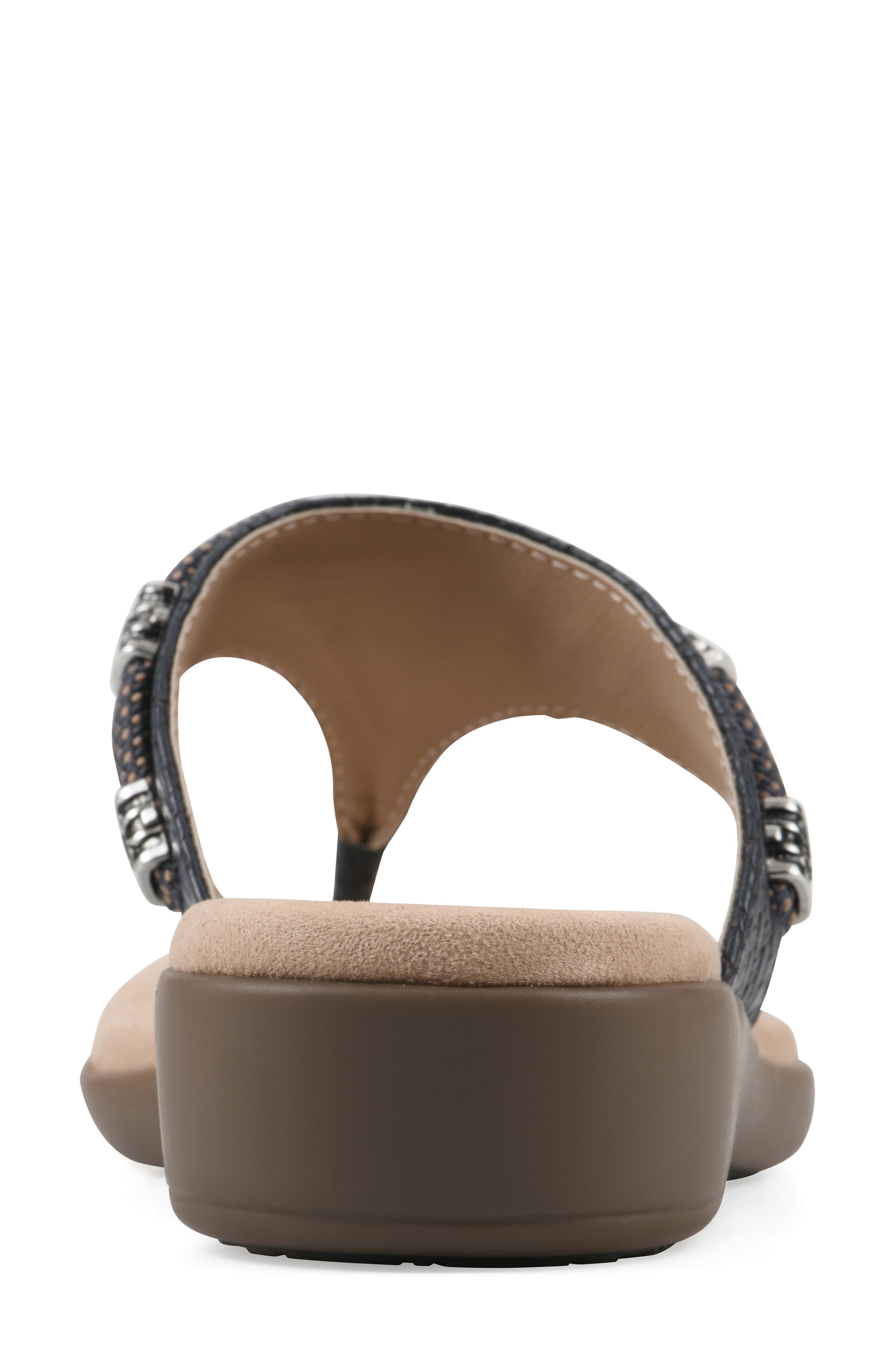 Bainah Thong Sandal, Alternate, color, NAVY / WOVEN