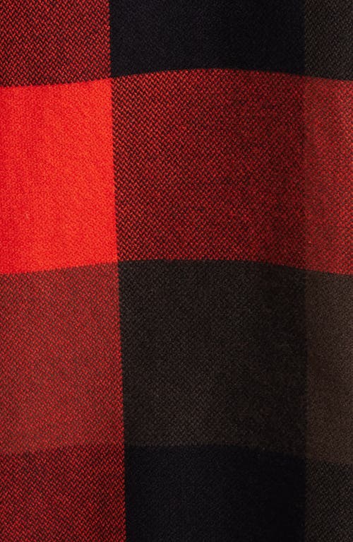 VANS VANS BOX BUFFALO CHECK FLANNEL BUTTON-UP SHIRT 