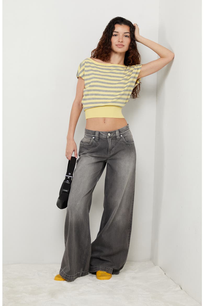 Eva Knit Top, Alternate, color, YELLOW STRIPE