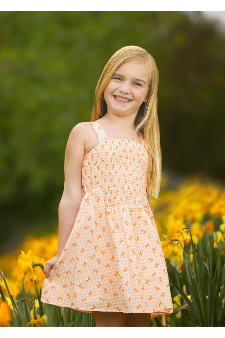 Tangerine Twirl Sleeveless Dress, Alternate, color, Orange