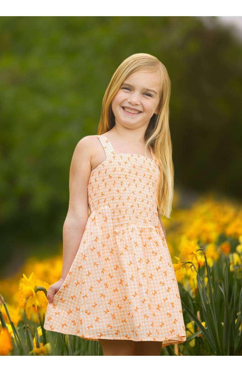 Mabel + Honey Tangerine Twirl Sleeveless Dress, Alternate, color, Orange