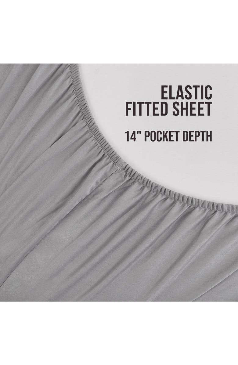 Lucky Brand Serene Slumber Cotton Sateen Sheet Set, Alternate, color, 