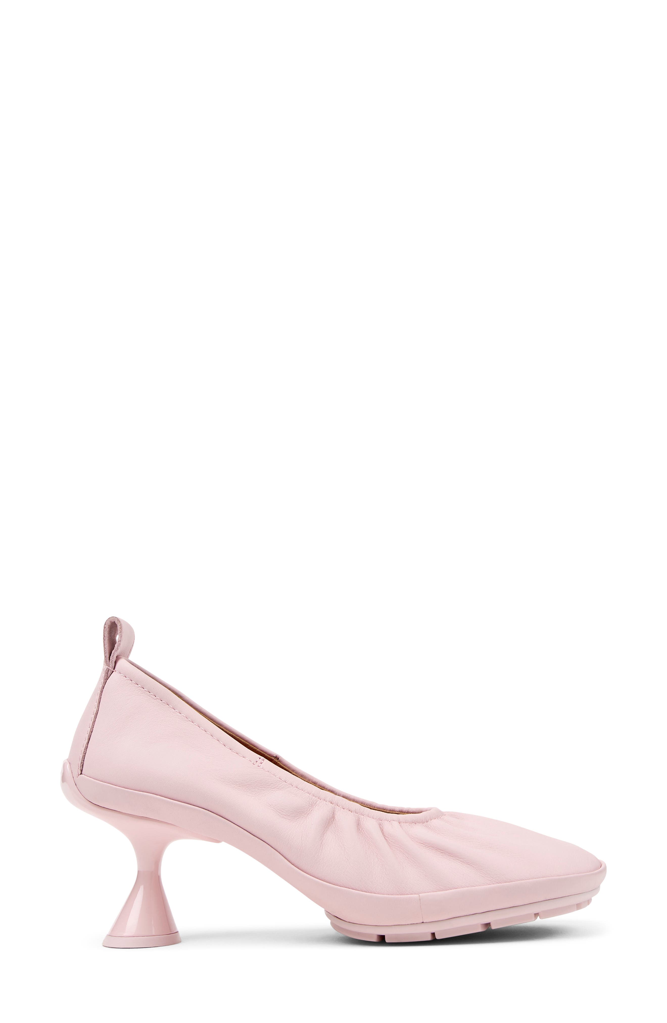 Right Nina Leather Pump, Alternate, color, LIGHT/ PASTEL PINK