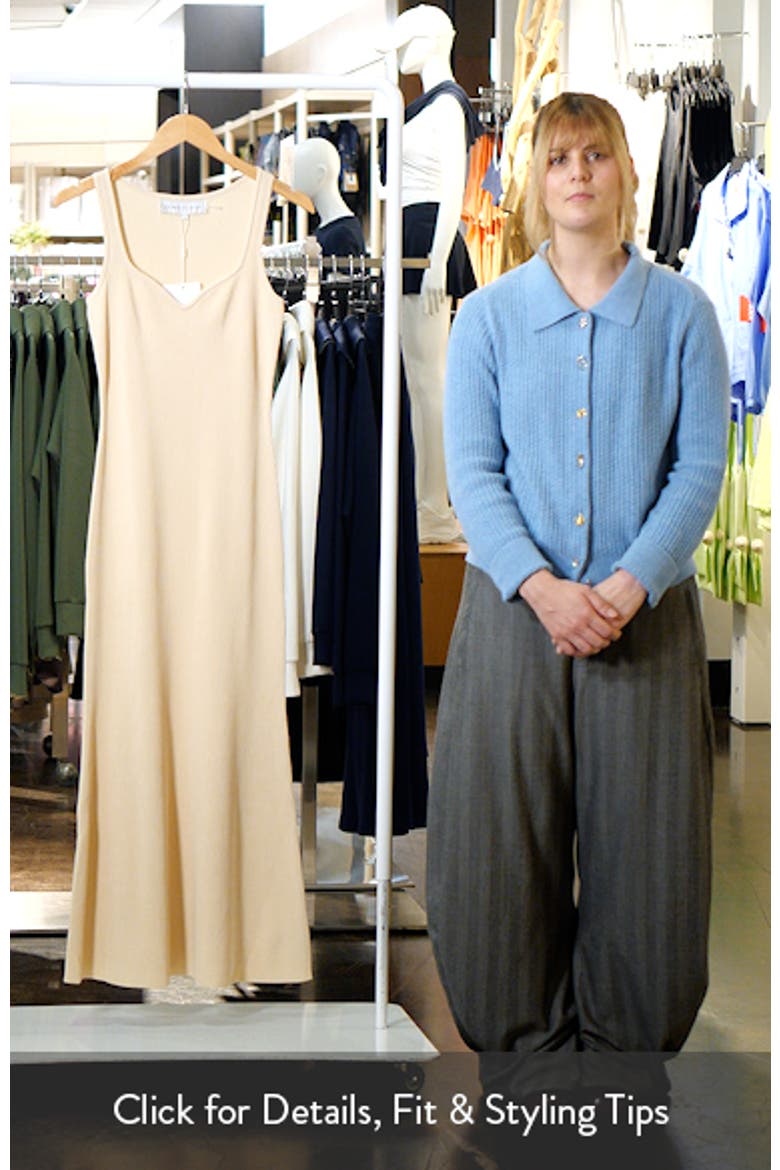 Sweetheart Neck Rib Maxi Dress video