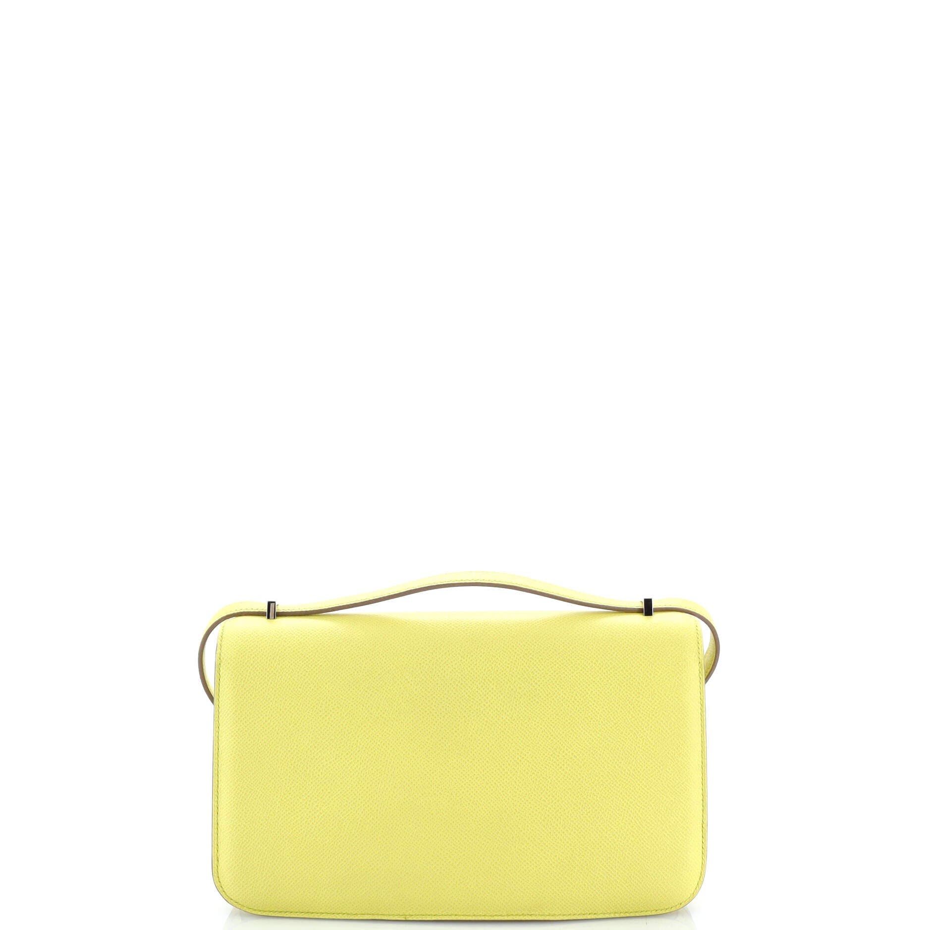 Pre-Owned Hermes Constance Elan Bag Epsom 25, Alternate, color, Lime