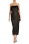 Embellished Strapless Column Dress