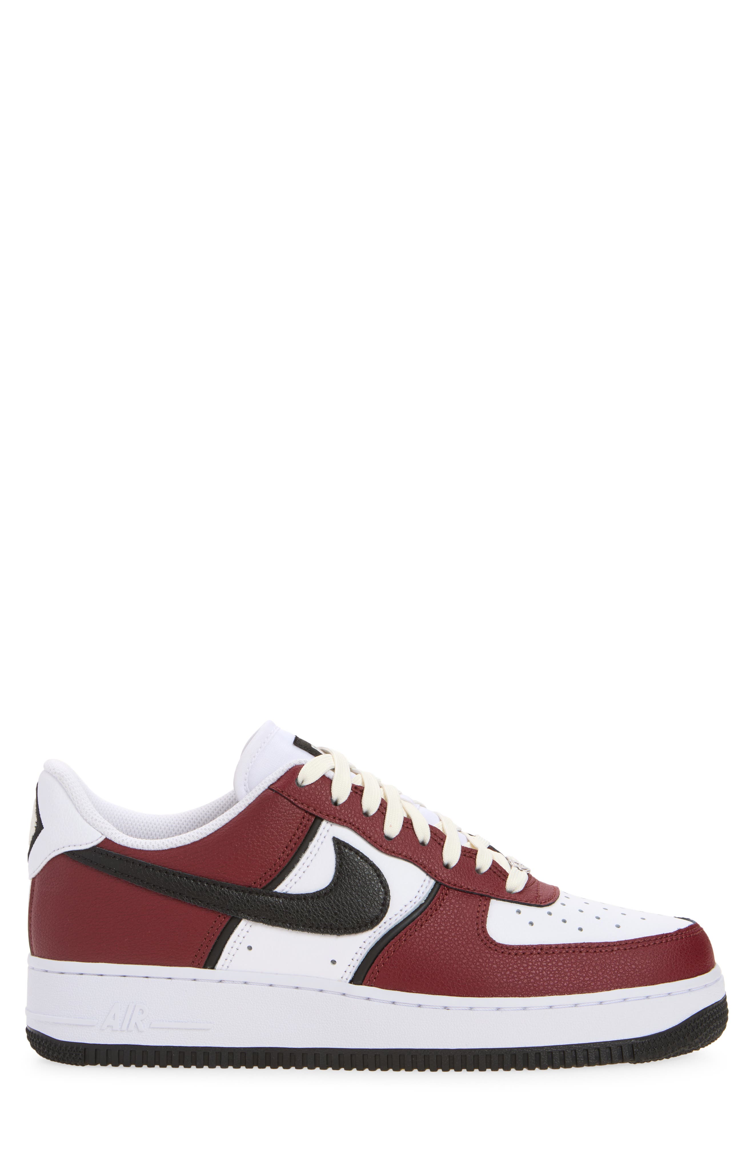 Air Force 1 '07 LV8 Sneaker, Alternate, color, DARK TEAM RED/ BLACK