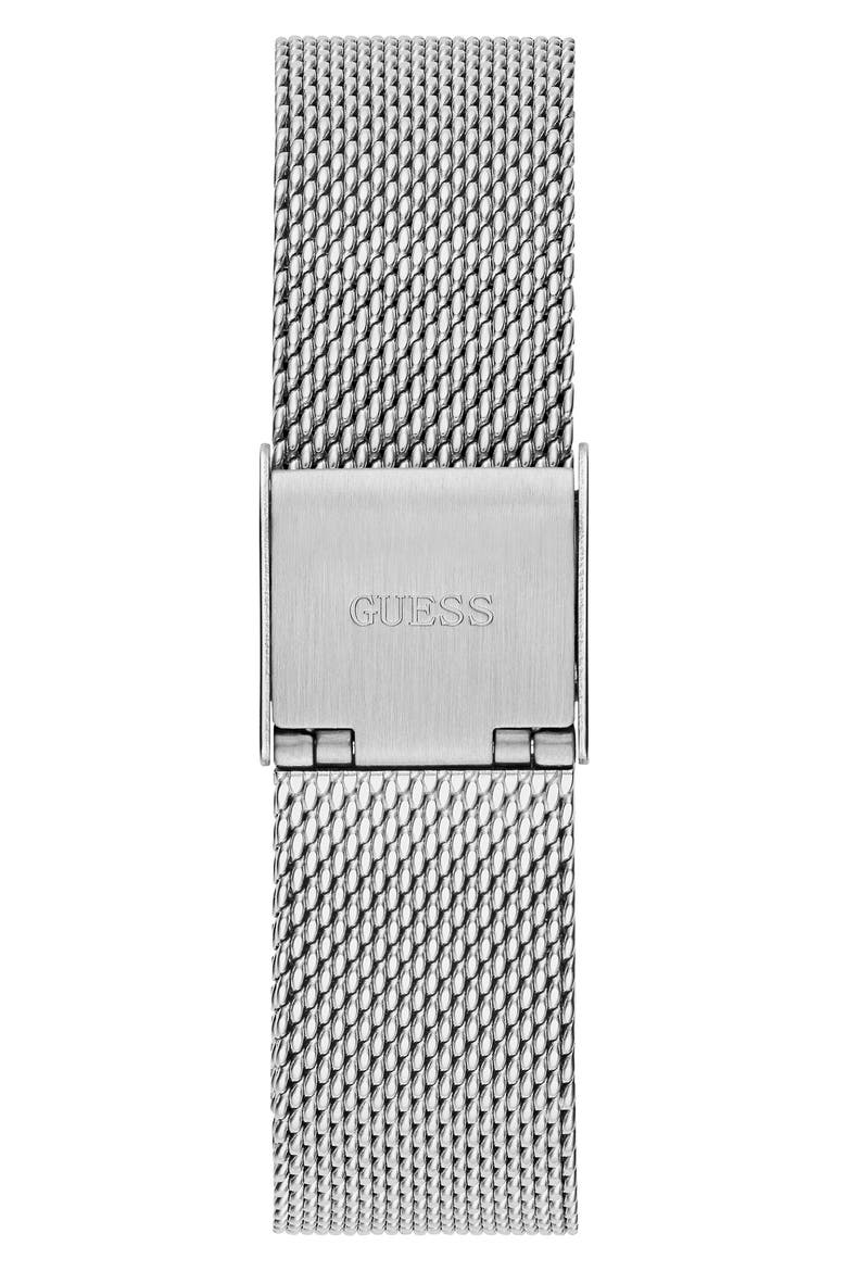 Analog Mesh Bracelet Watch, 32mm, Alternate, color, SILVER TONE