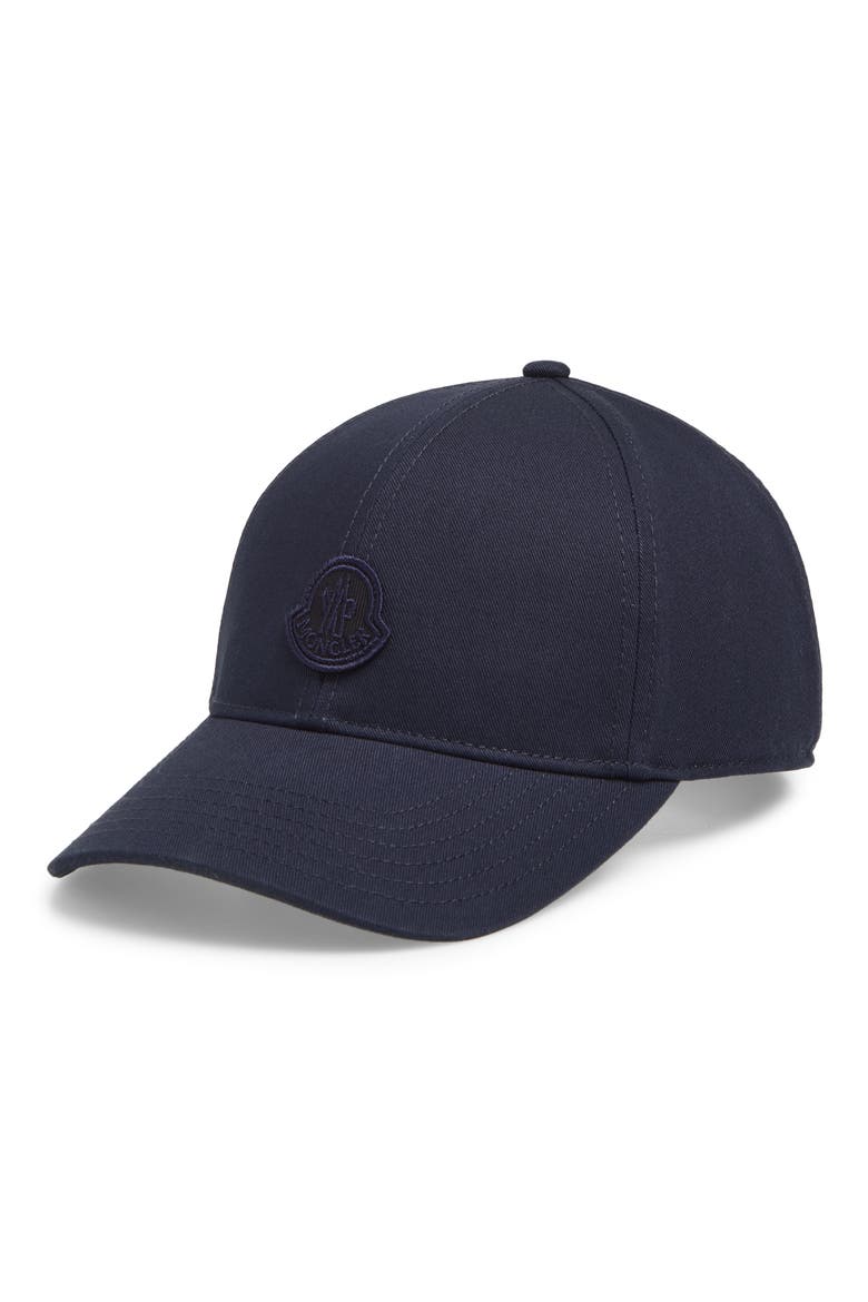 Embroidered Logo Patch Adjustable Baseball Cap, Main, color, OBSIDIAN BLUE