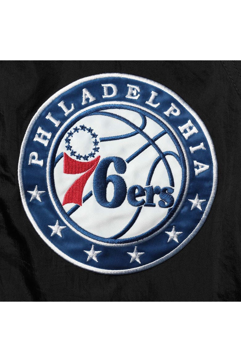 Men's Starter Black/Royal Philadelphia 76ers NBA 75th Anniversary Academy II Full-Zip Jacket, Alternate, color, Black