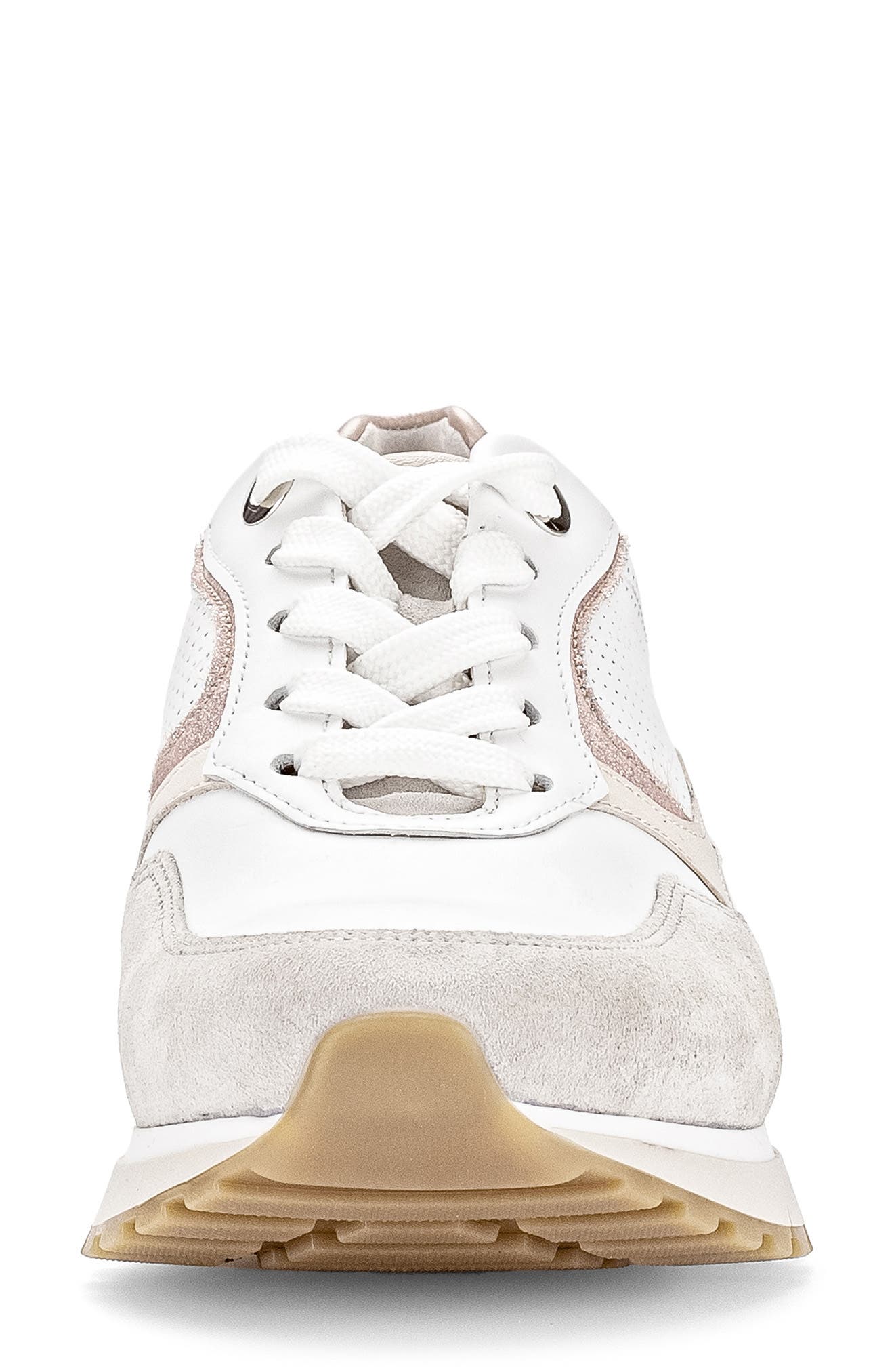 Gabor Lace-Up Sneaker, Alternate, color, Ivory