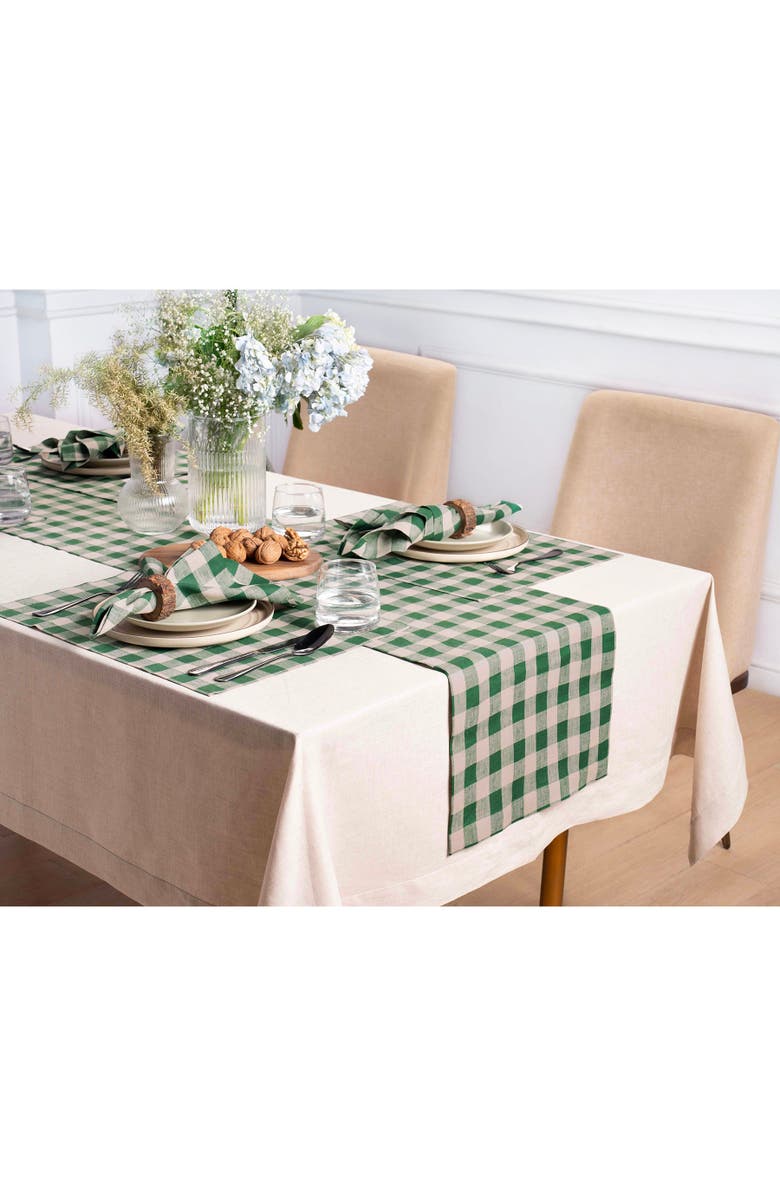 Solino Home Linen Dinner Napkins - Morgan Check, 20" x 20", Alternate, color, 