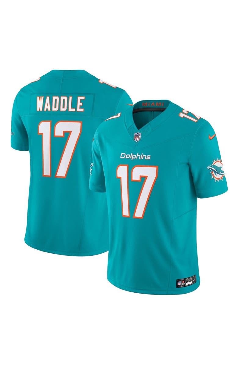 Nike Men's Nike Jaylen Waddle Aqua Miami Dolphins Vapor F.U.S.E. Limited Jersey, Main, color, Aqua