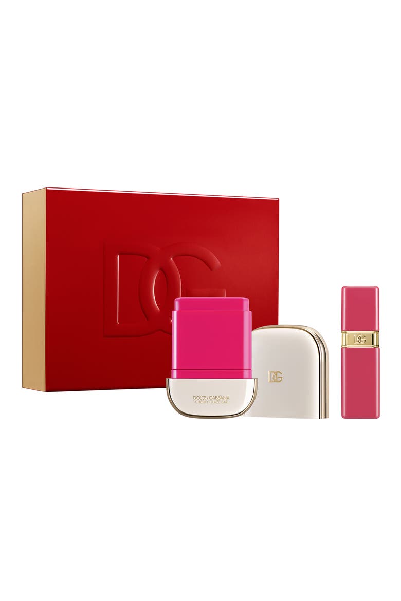 Pop & Glow Lip & Cheek Set, Main, color, ROSE DEW/ CHERRY GLAZE