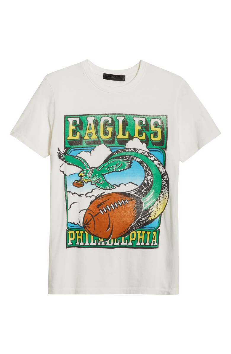 Junk Food Eagles Sky Cotton Graphic T-Shirt, Alternate, color,