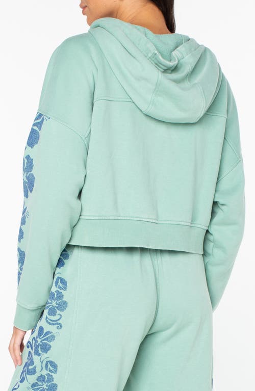 Roxy Fringing Reefs Graphic Hoodie In Green
