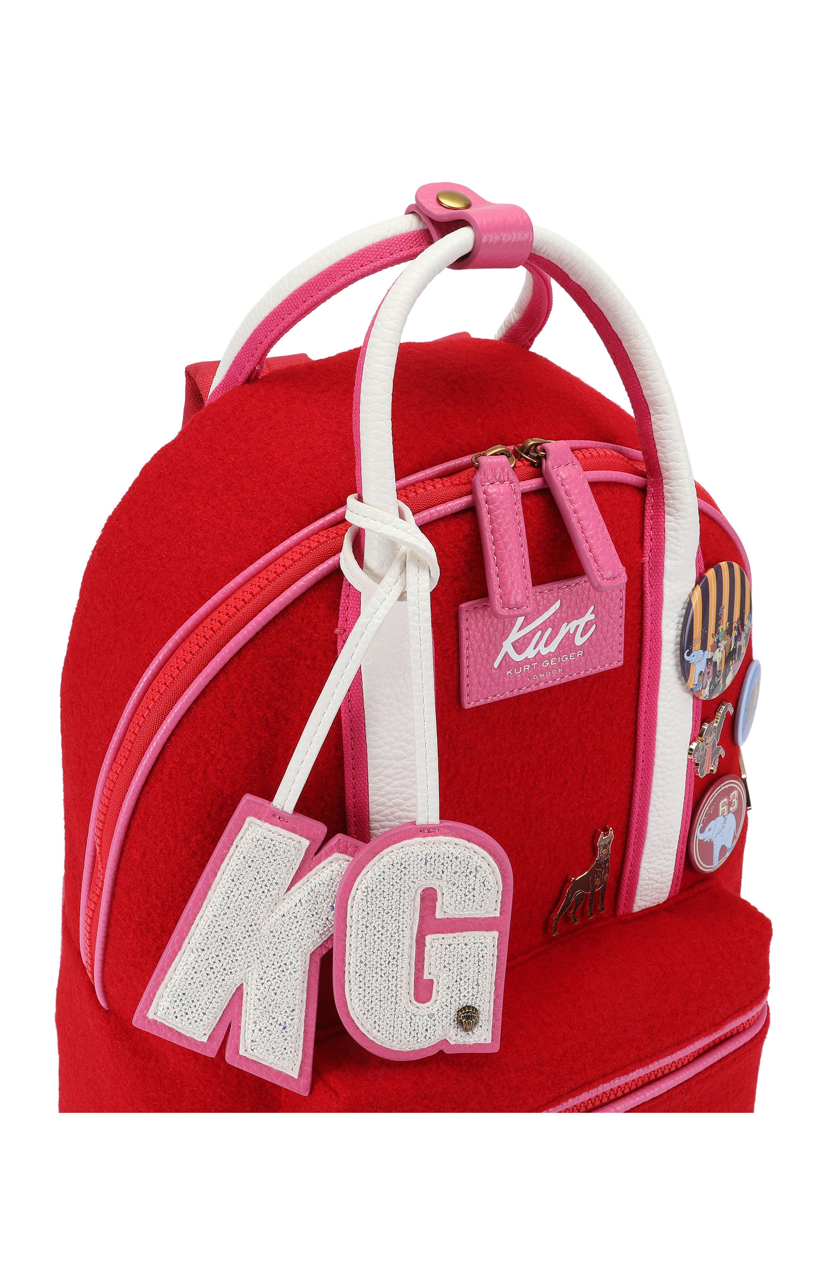 Large Southbank Wool Backpack, Alternate, color, RED