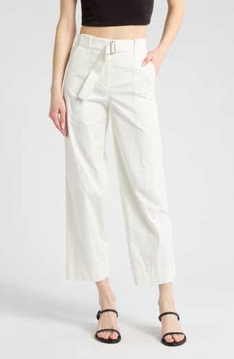 Jenny Belted Wide Leg Crop Pants