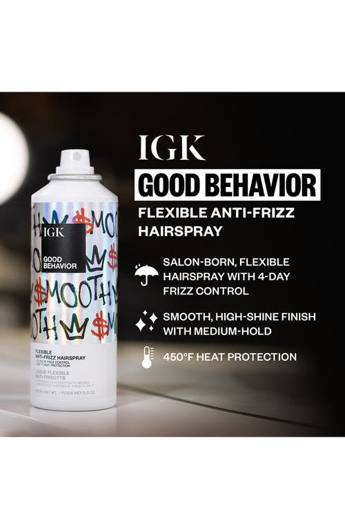 Igk Good Behavior Flexible Anti-frizz Hairspray In No Color