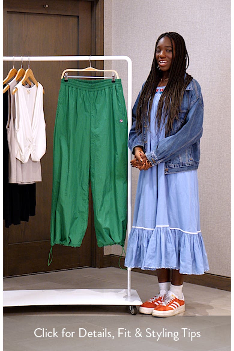x Hailey Oversize Crinkle Pants (Women) | Nordstromrack