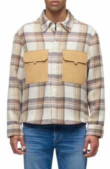 Hudson Jeans Plaid Shirt Jacket