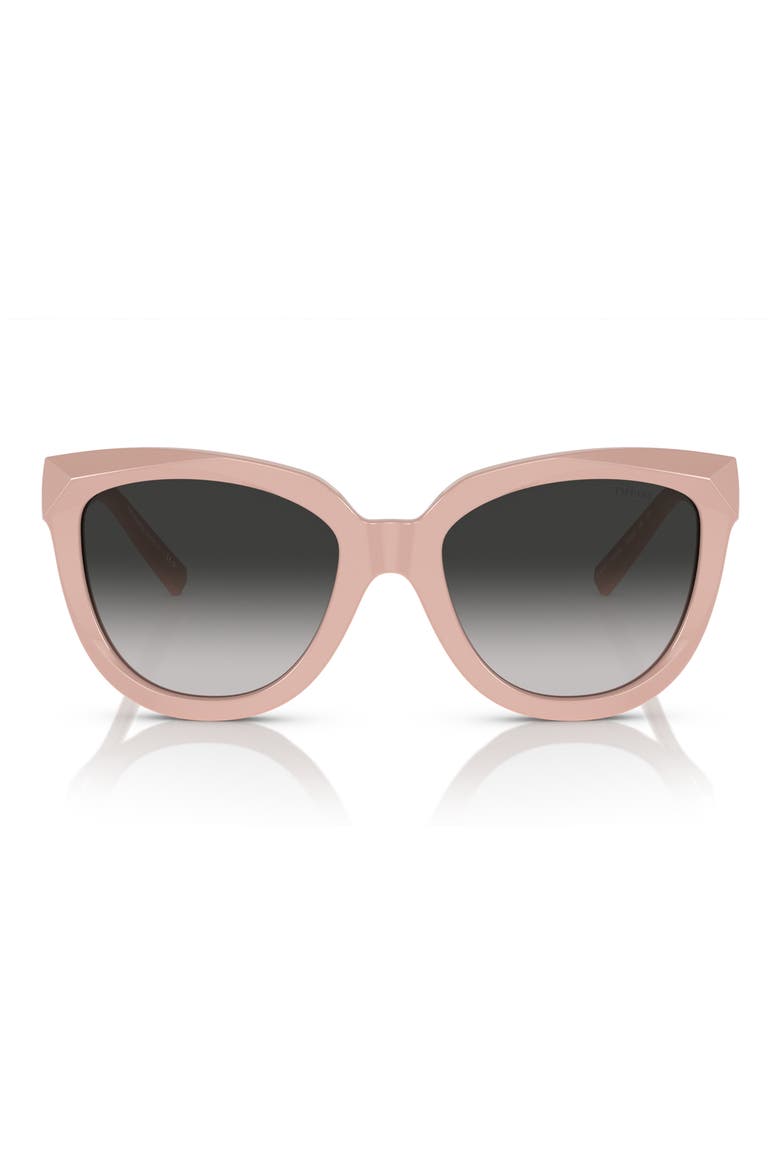 53mm Gradient Cat Eye Sunglasses, Main, color, GREY FLASH