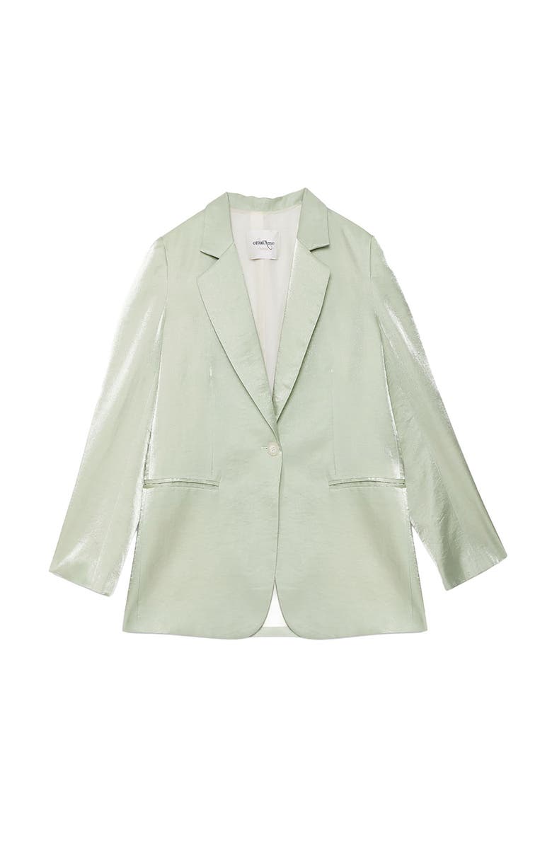 ottod'Ame Viscose And Linen Jacket, Alternate, color, Mint