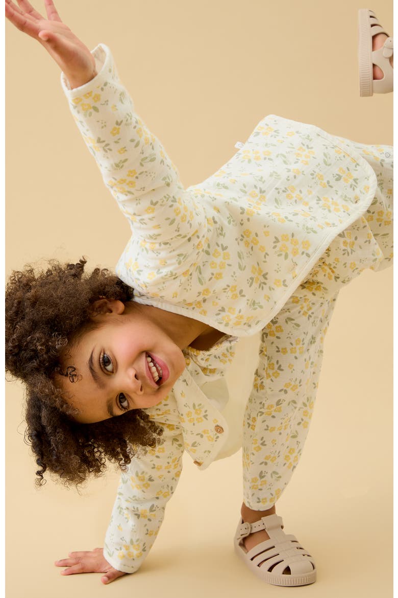 Floral Muslin Jumpsuit, Alternate, color, Floral Cloud Dancer