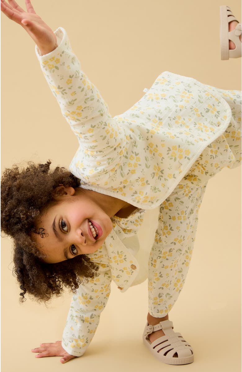 MORI Floral Muslin Jumpsuit, Alternate, color, Floral Cloud Dancer