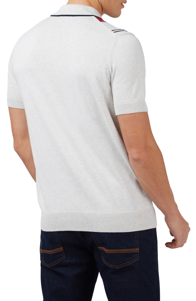 Ben Sherman Vertical Stripe Polo Sweater, Alternate, color, 