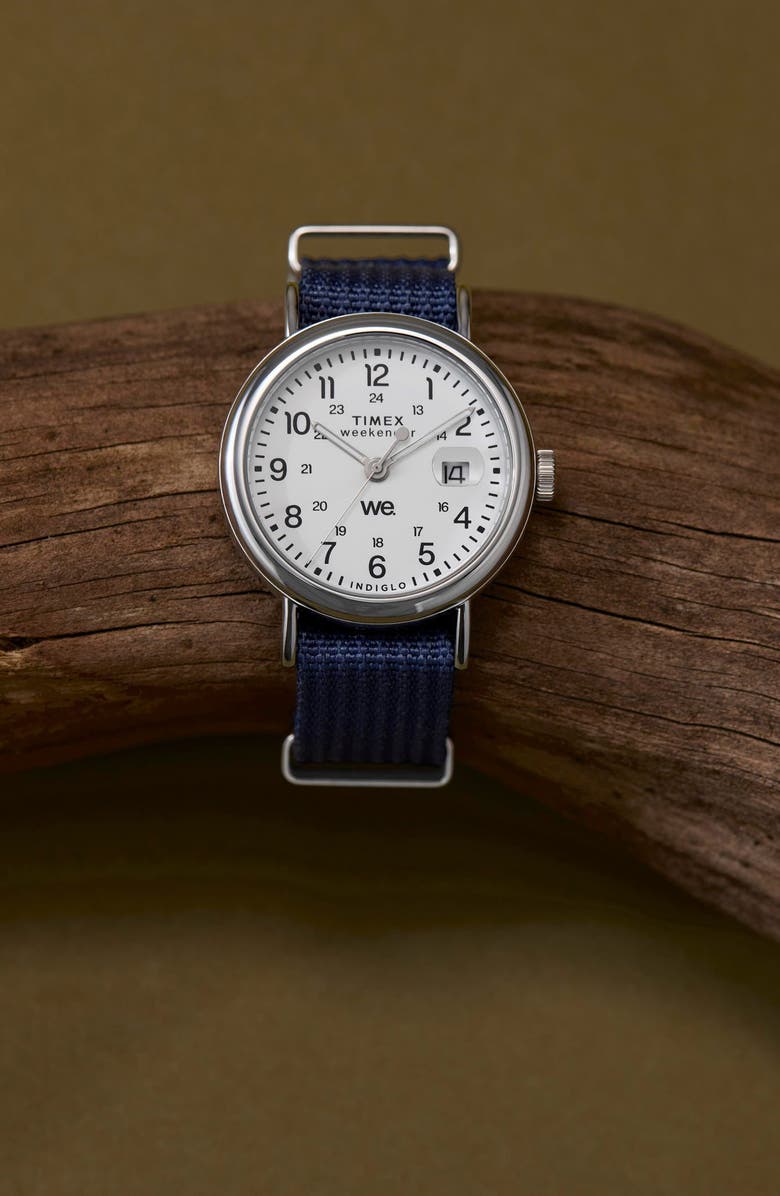 Timex<sup>®</sup> Weekender Canvas Strap Watch, 37mm, Alternate, color, 