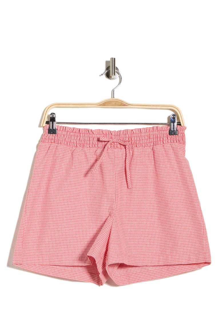 Gingham Matching Shorts, Alternate, color, RED
