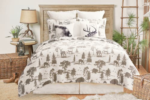 C & F Home C&f Home Henderson Hideaway Cotton Quilt Set In Gray