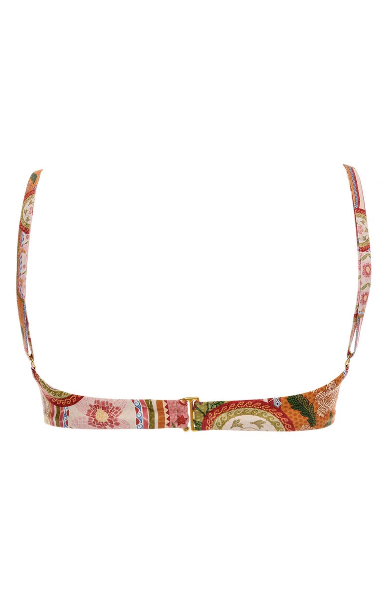 Agua Bendita Candelaria Fiore Underwire Bikini Top, Alternate, color, Red