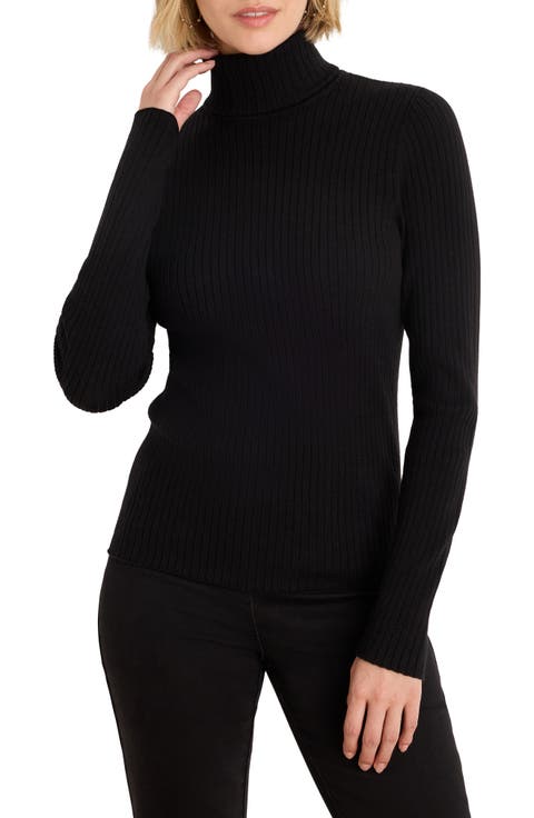 Rib Turtleneck Sweater