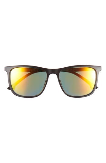 Vince Camuto Mirror Square Sunglasses In Matte Black