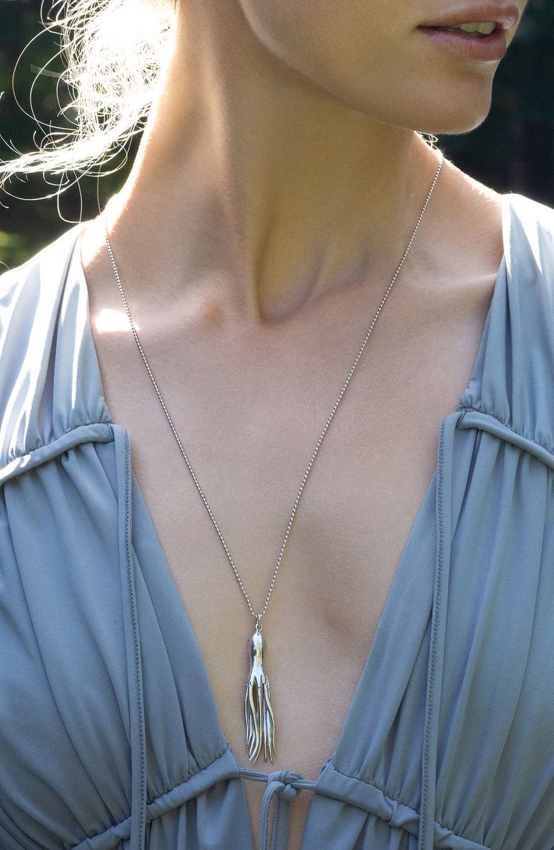 Monica Rich Kosann Intuition Pendant Necklace, Alternate, color, Silver