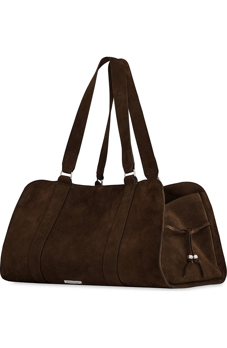 Rebecca Minkoff Cole Studded Leather Satchel, Alternate, color, Torte